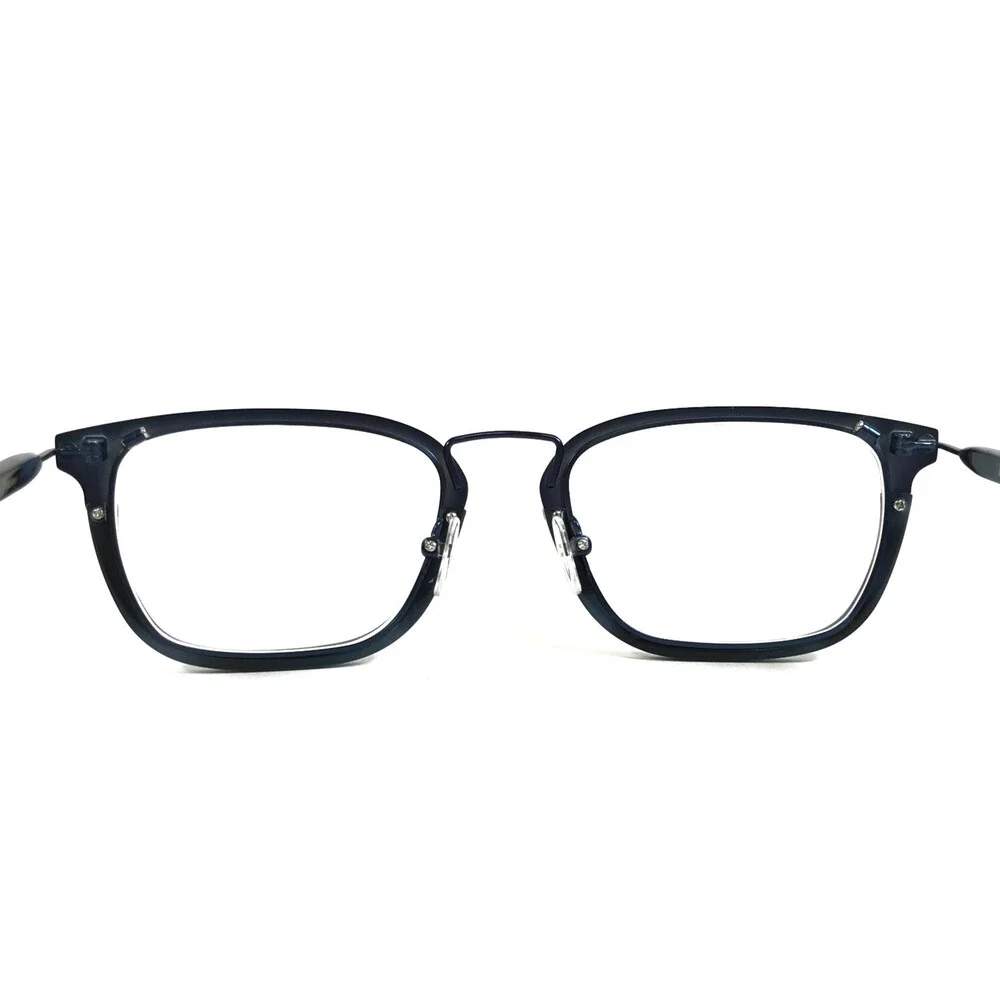 Fiction Eyeglasses Frames POST BLWV Matte Blue Square Full Rim 51-20-140
